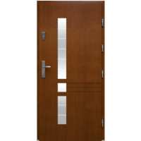 Venkovní vchodové dřevěné dveře Deskové DP-43