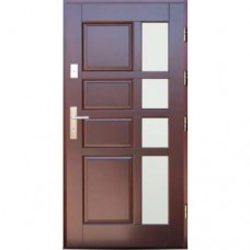 Venkovní vchodové dřevěné dveře Masivní D-35