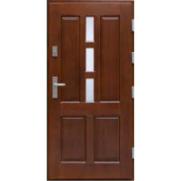 Venkovní vchodové dřevěné dveře Masivní D-36