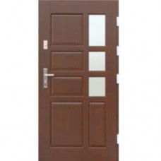 Venkovní vchodové dřevěné dveře Masivní D-45