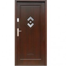 Venkovní vchodové dřevěné dveře Deskové DP-27