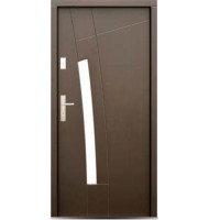 Venkovní vchodové dřevěné dveře Deskové DP-36
