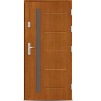 Venkovní vchodové dřevěné dveře Deskové DP-75