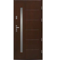 Venkovní vchodové dřevěné dveře Deskové DP-91