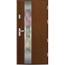 Venkovní vchodové dřevěné dveře Deskové DPI-24