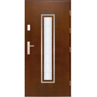 Venkovní vchodové dřevěné dveře Deskové DPI-7