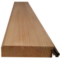 Dřevěný práh BUK s radiusem 13x65,5x2cm 2x ochranný lak, s těsněním