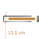 Konečná síla stěny 12,5cm - dělení na střed